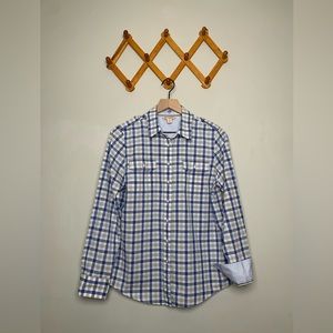 Women’s Brooks Brothers 100% Cotton Plaid Button Down Shirt